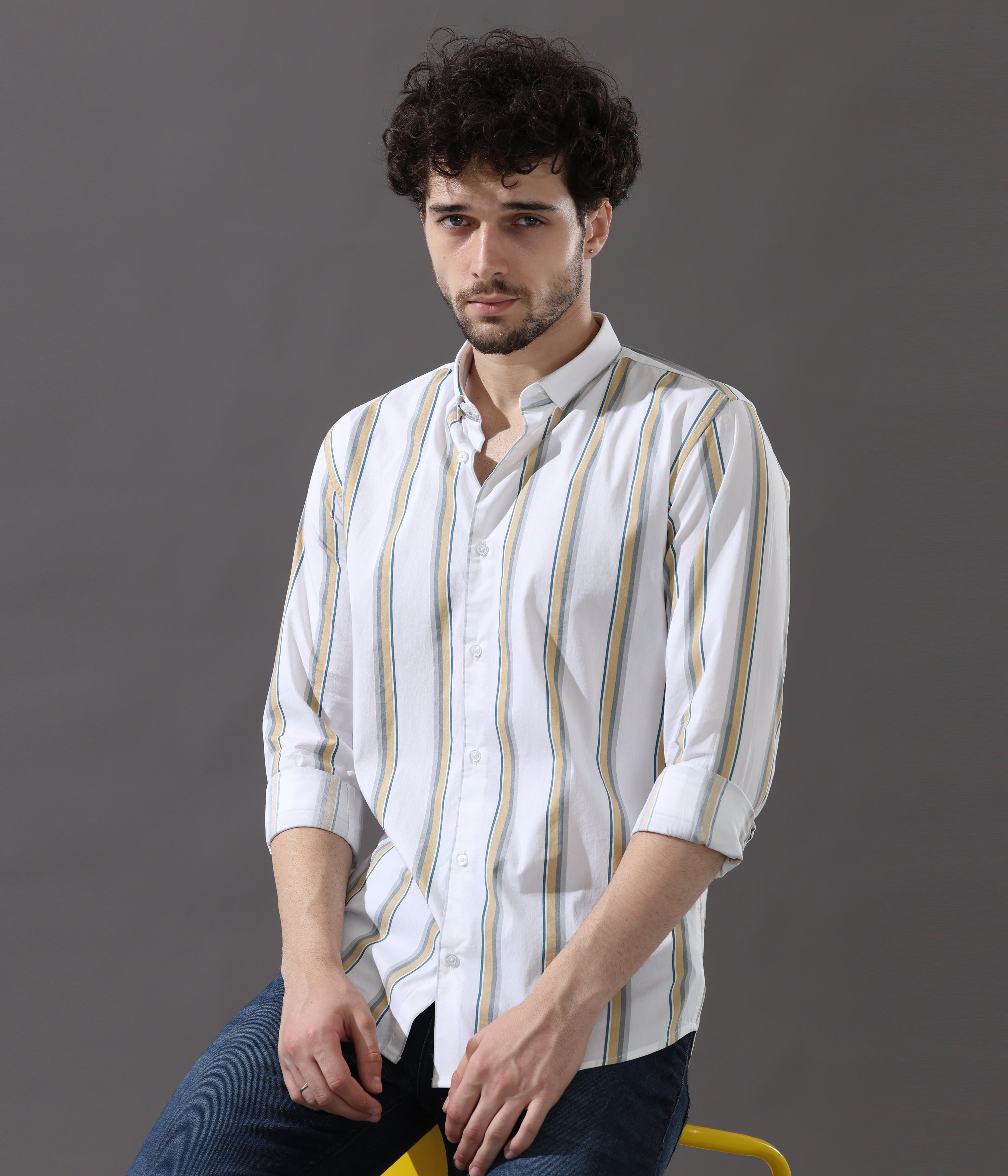 Mustard Stripe Shirt