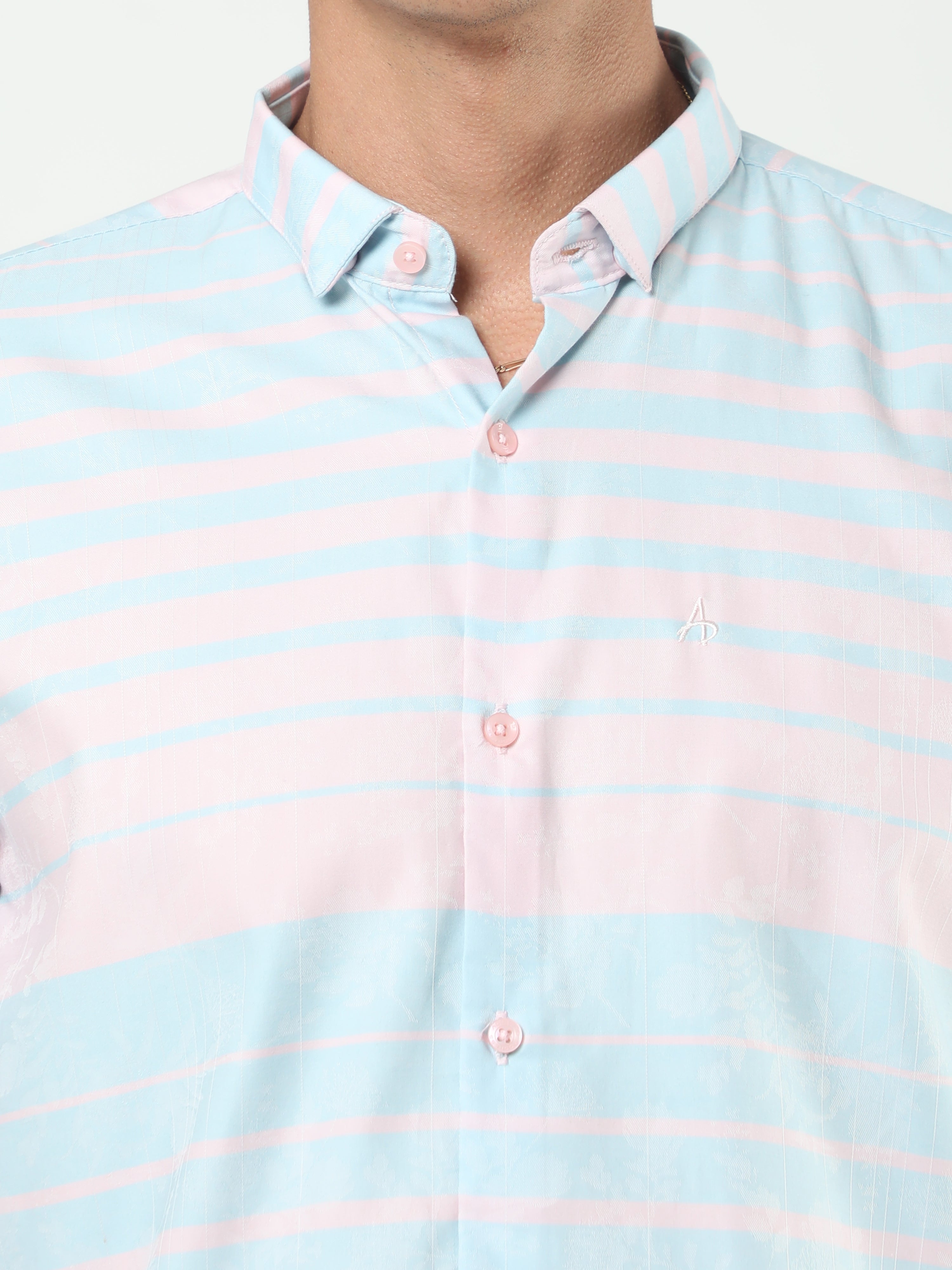Supima Pastel Pink Stripe Shirt