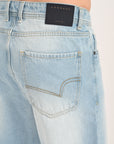 Straight Fit Ice Blue Denim Pants