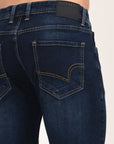 Slim Fit Navy Blue Denim Pants