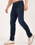 Slim Fit Navy Blue Denim Pants