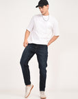Comfort Fit Dark Navy Denim Pants