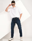 Slim Fit Dark Navy Denim Pants
