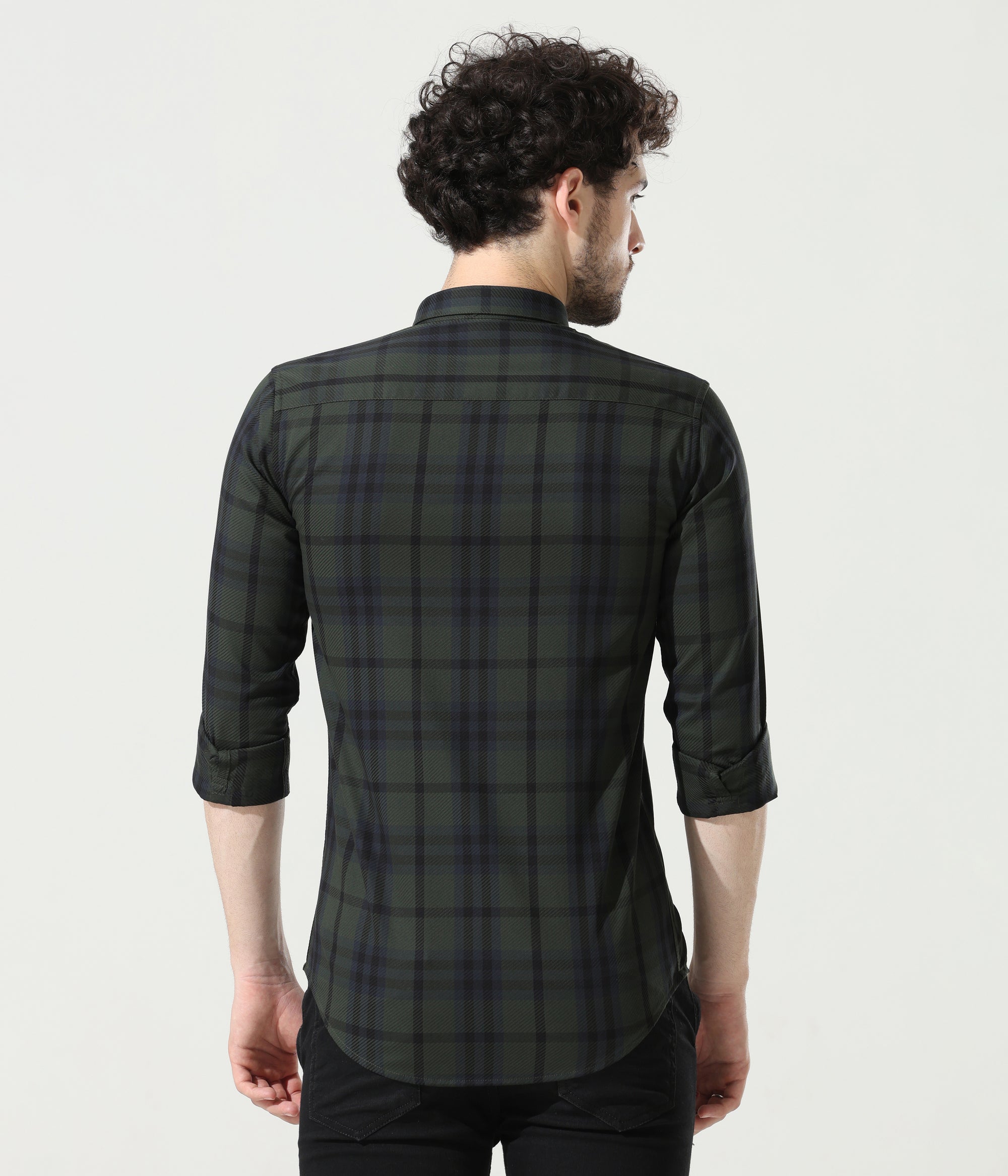 Refined Dark Green Slim Fit Shirt