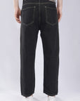 Dark Straight Fit Denim Pants