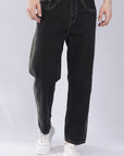 Dark Straight Fit Denim Pants