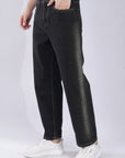 Dark Straight Fit Denim Pants
