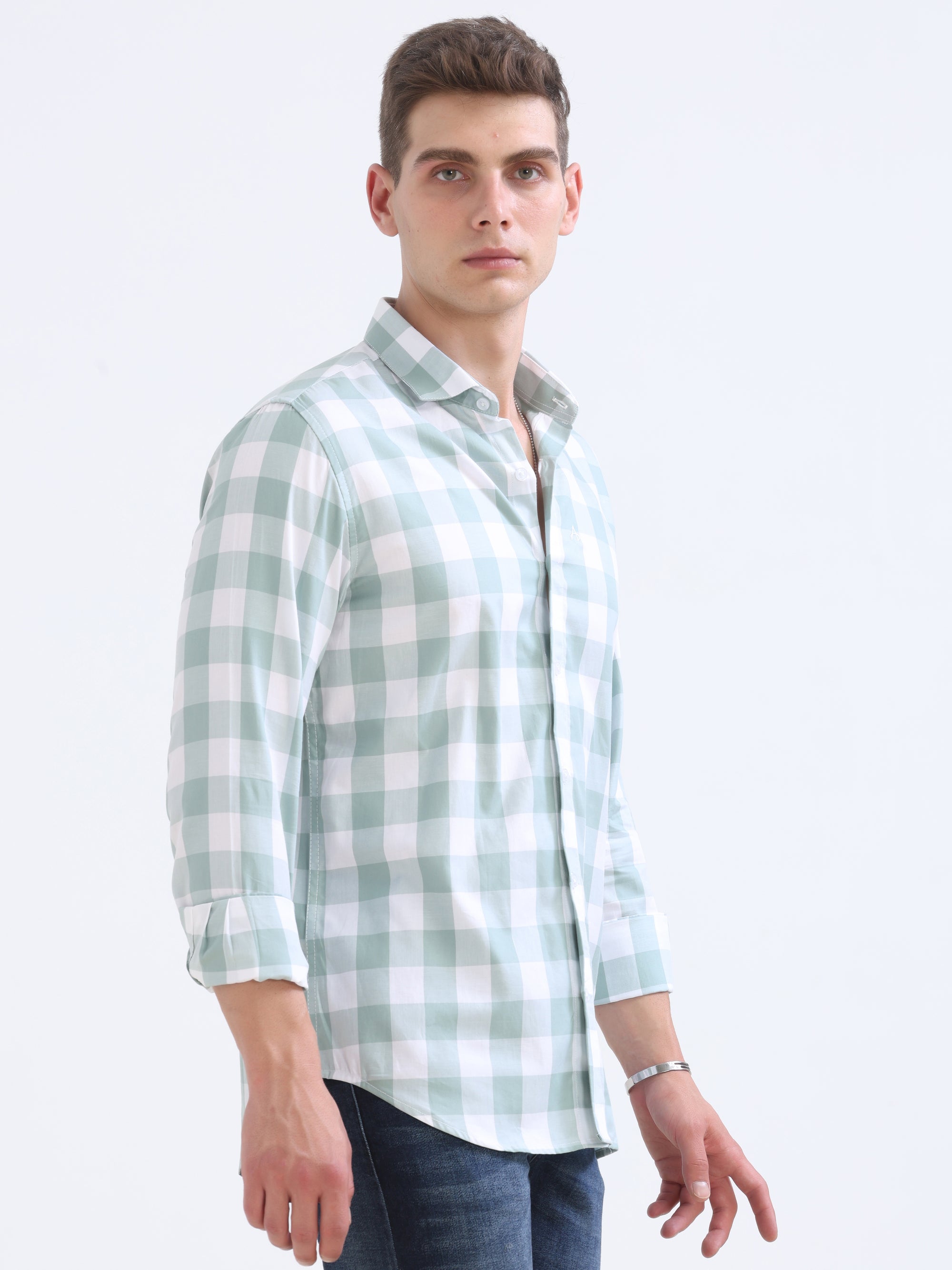 Pistachio Tapered Fit Shirt
