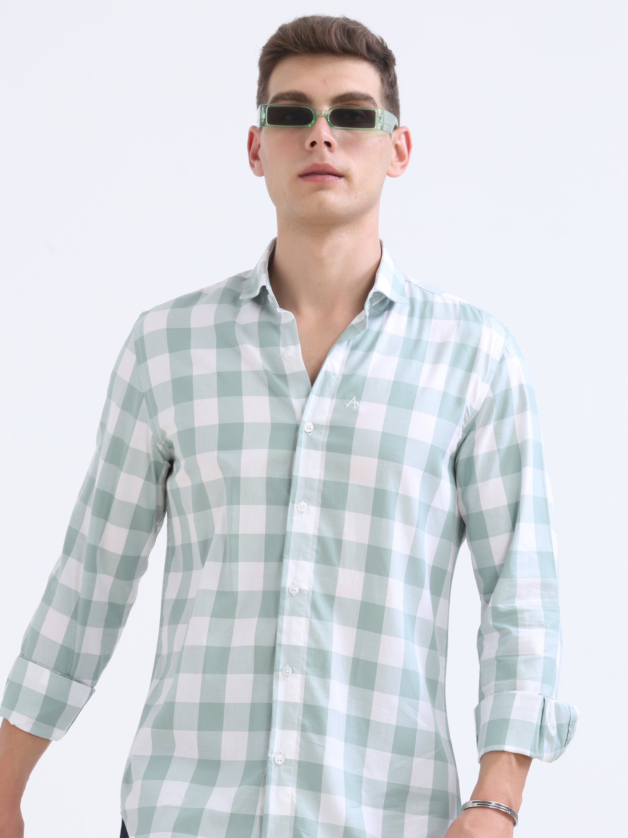 Pistachio Tapered Fit Shirt