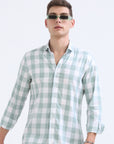 Pistachio Tapered Fit Shirt
