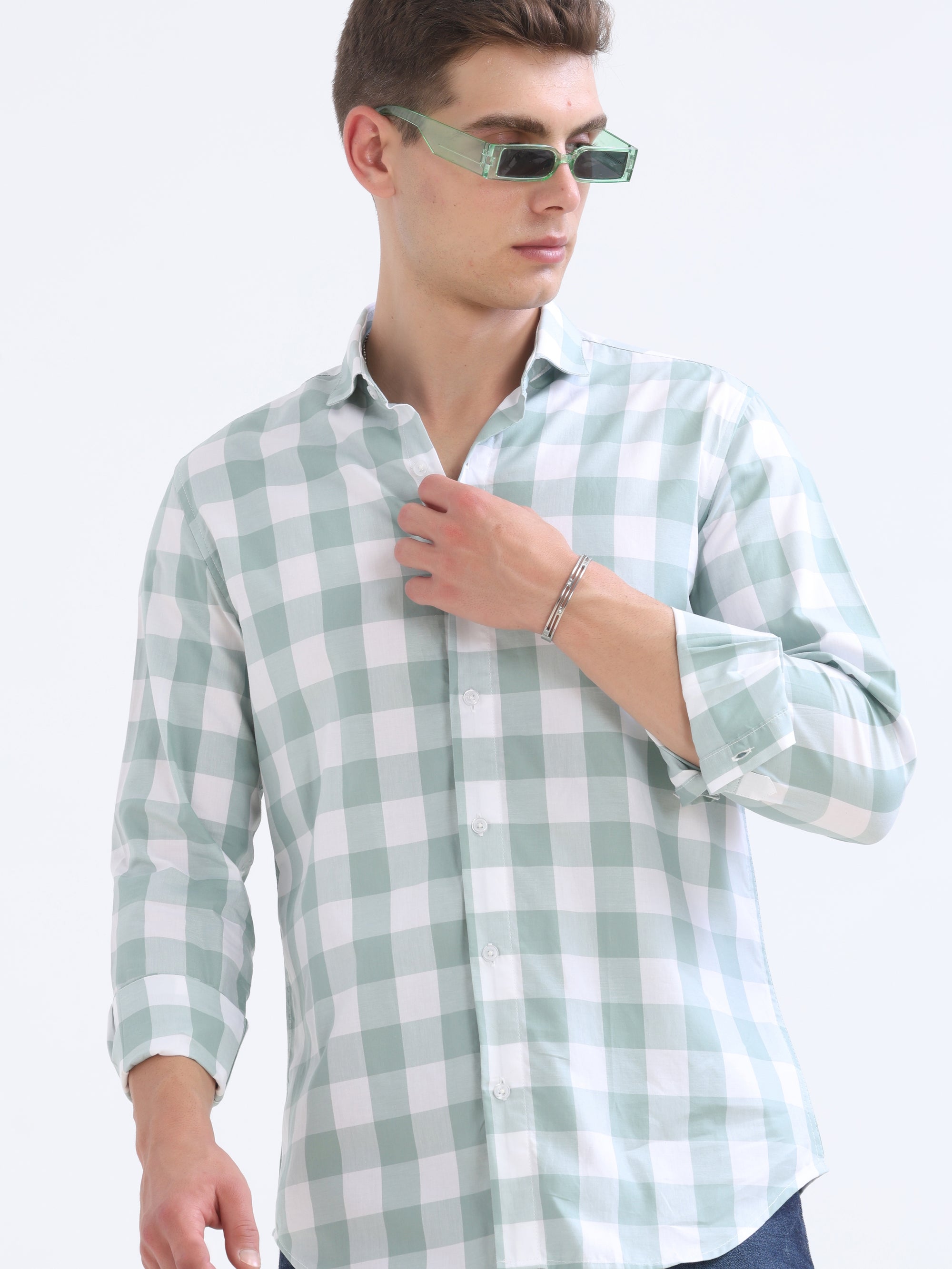 Pistachio Tapered Fit Shirt