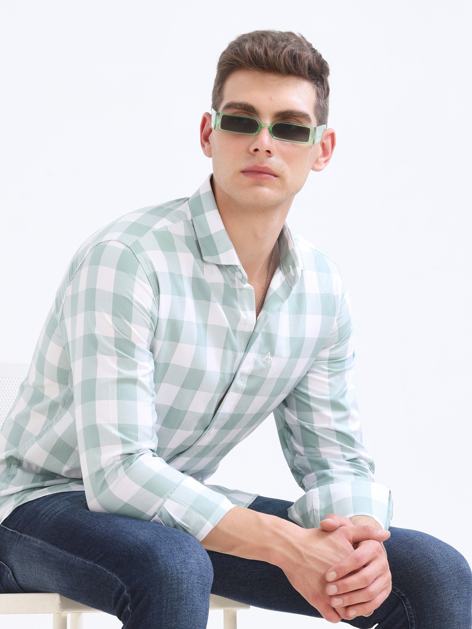 Pistachio Tapered Fit Shirt