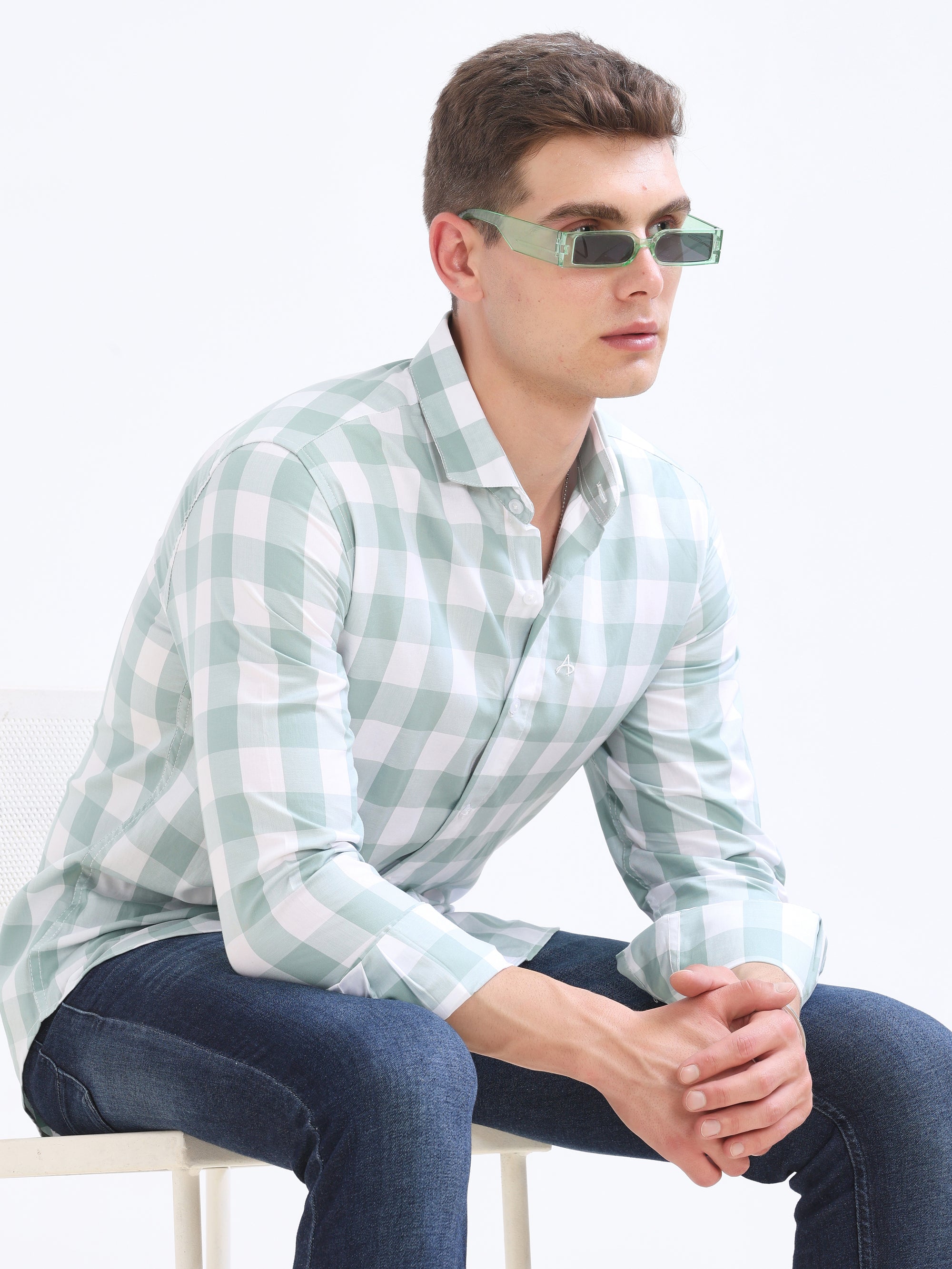 Pistachio Tapered Fit Shirt