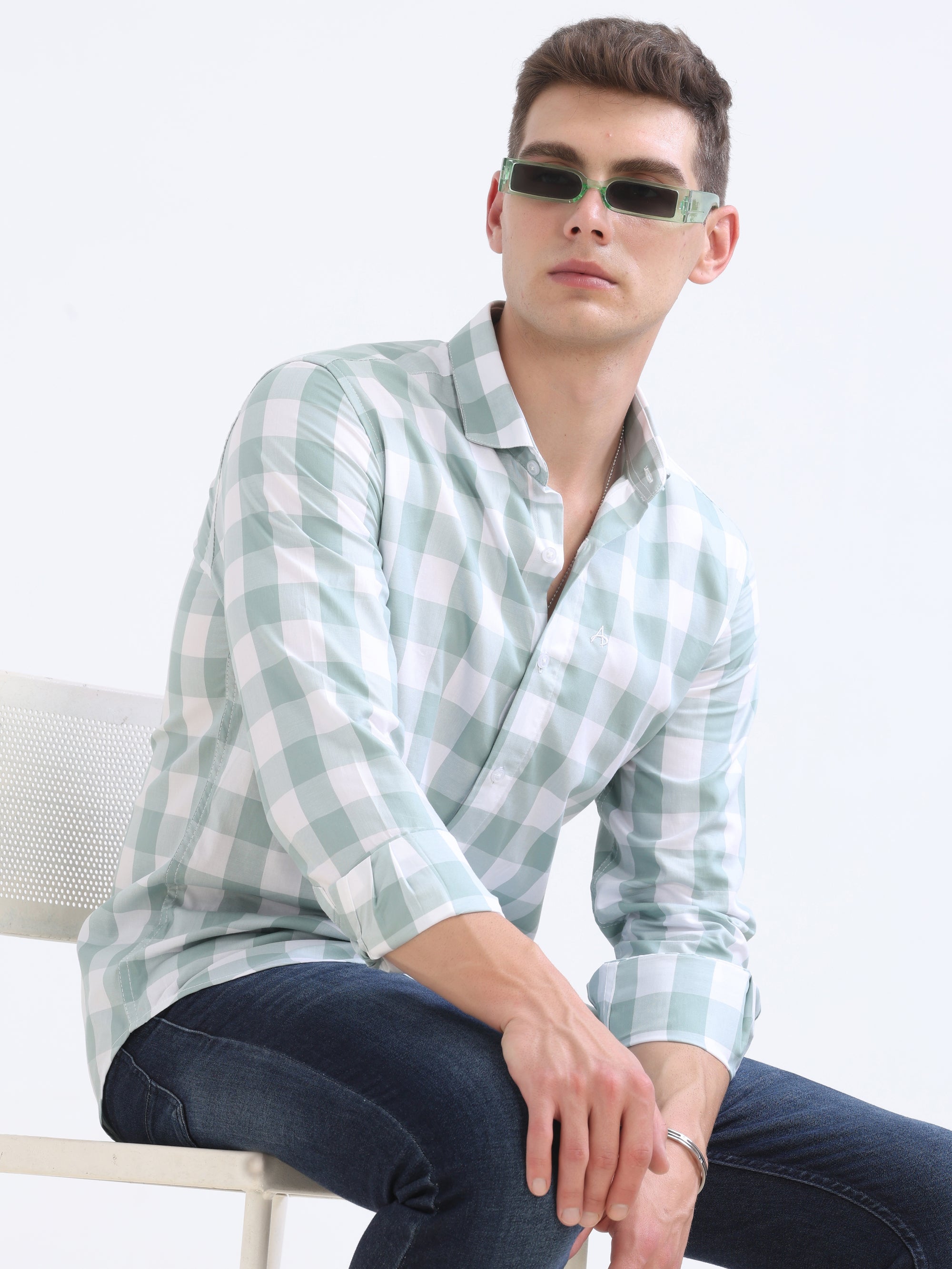 Pistachio Tapered Fit Shirt