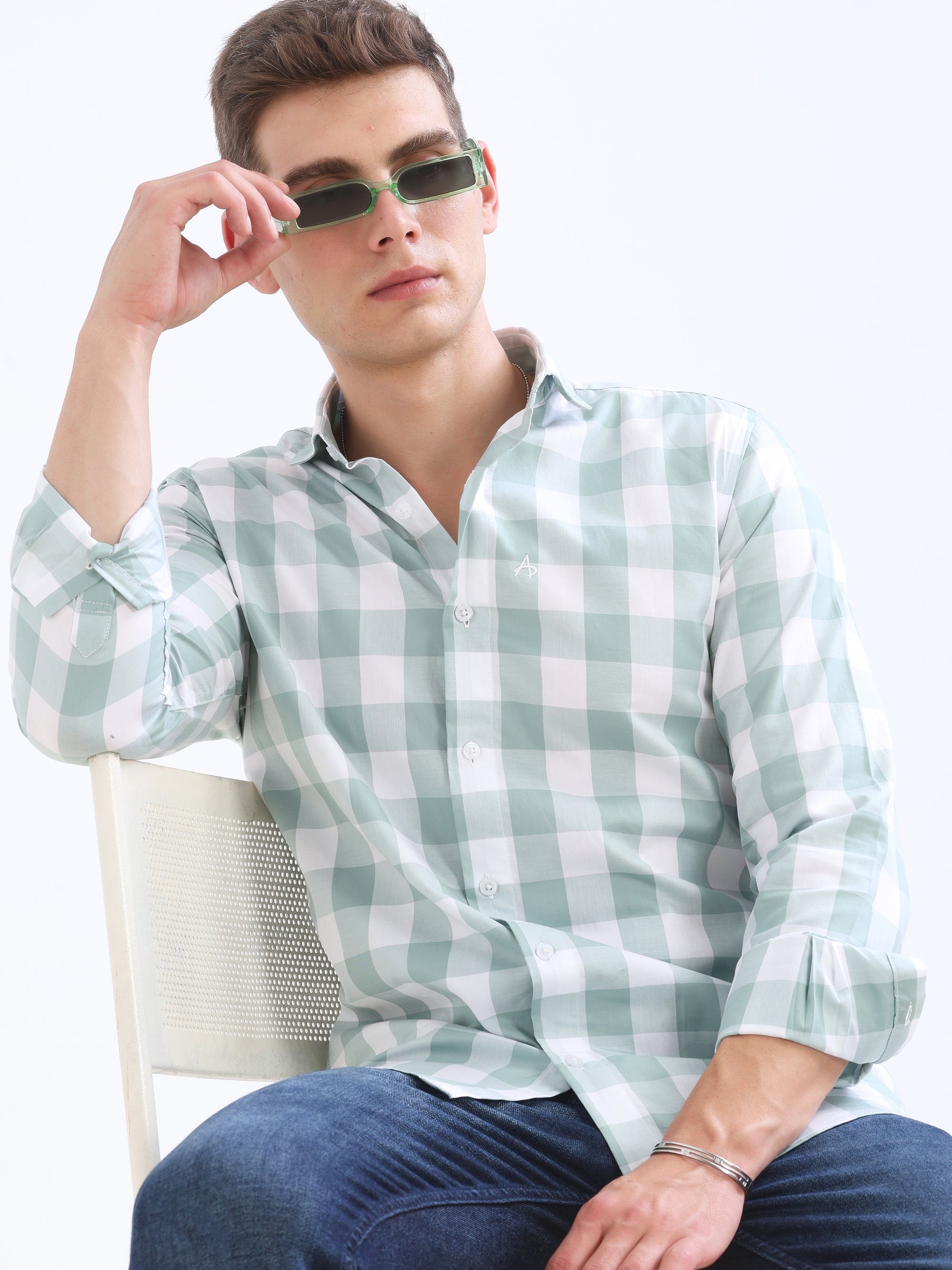 Pistachio Tapered Fit Shirt