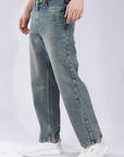 Straight Cut Deep Ocean Denim Pants