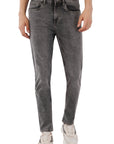Comfort Fit Gray Stretchable Denim Pants