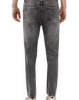 Comfort Fit Gray Stretchable Denim Pants