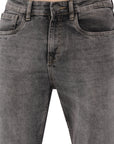 Comfort Fit Gray Stretchable Denim Pants