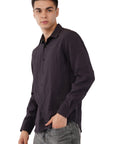 Relaxed Fit Charcol Full Sleeve Shirt