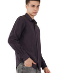 Relaxed Fit Charcol Full Sleeve Shirt