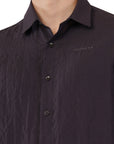 Relaxed Fit Charcol Full Sleeve Shirt