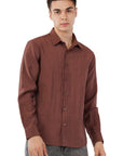 Brunette Brown Relaxed Fit Shirt