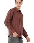Brunette Brown Relaxed Fit Shirt