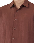 Brunette Brown Relaxed Fit Shirt