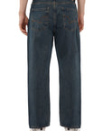 Straight Cut Deep Ocean Blue Denim Pants