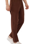 Relaxed Fit Brown Linen Pants