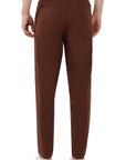 Relaxed Fit Brown Linen Pants