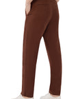 Relaxed Fit Brown Linen Pants