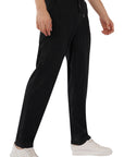 Relaxed Fit Black Linen Pants