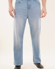 Straight Fit Denim Blue Jeans