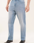 Straight Fit Denim Blue Jeans