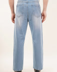 Straight Fit Denim Blue Jeans