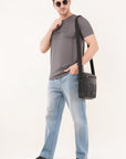 Half Sleeve Regular Fit Gray T-Shirt