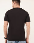 Half Sleeve Regular Fit Black T-Shirt