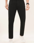 Comfort Fit Black Denim Pants