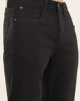 Comfort Fit Black Denim Pants
