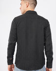 Tapered Fit Black Shirt