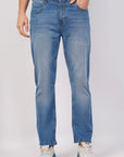 Regular Fit Stretchable Blue Denim Pants