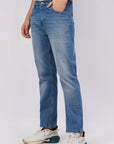 Regular Fit Stretchable Blue Denim Pants