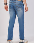 Regular Fit Stretchable Blue Denim Pants