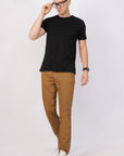 Peanut Brown Comfort Fit Denim
