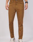 Peanut Brown Comfort Fit Denim