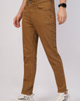 Peanut Brown Comfort Fit Denim
