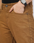 Peanut Brown Comfort Fit Denim