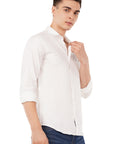 Slim Fit White Full Sleeve Shirt